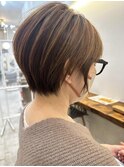20代30代40代50代◎刈り上げない丸みベリーショート小顔