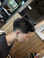 タフ バーバーショップ 大濠店(TOUGH BARBER SHOP)&nbsp;ラフトップスタイル、スパイキー