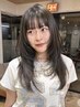 【メンテナンスに】 前髪カット+カラー+treatment 顔周りカット変更◎