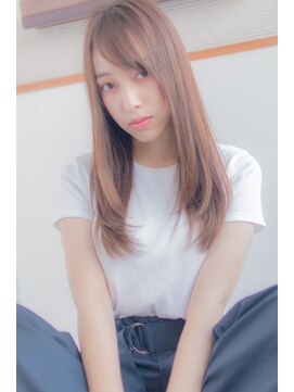 パッセージ ダブリュー 八幡山(hair make passage .w) ナチュラルグレージュストレート