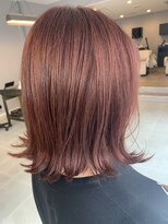 ヘアーアンドビューティーザ エフ(Hair Beauty the F)&nbsp;ピンクベージュ＿外はねボブ＿ツヤ髪＿58