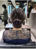 結婚式参列アップアレンジ