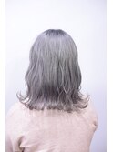 波巻きボブ×アッシュグレー