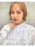 ぱつっとボブ/くびれヘア/韓国/メルティカラー[横浜駅/ショート]