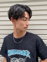 ツーダブルバイフィフス 西梅田店(WW.. by fifth)&nbsp;センターパートニュアンスパーマスパイラルパーマメンズパーマ