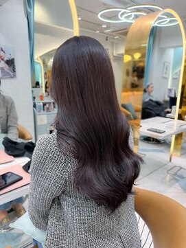 ロンドプランタン 恵比寿(Lond Printemps) ロングレイヤーカットでくびれ韓国ヘア グレージュカラー