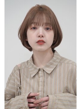 ヘアーアンドメイク ニューヨークニューヨーク 姫路店(Hair&Make NYNY) ボブ×ナチュラルブラウン