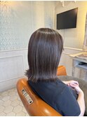 切りっぱなしボブ×ハイライト