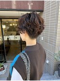 無造作ショートパーマ