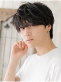 20代30代ブラック束感ビジカジスマートマッシュR北浦和