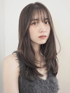 ローネス ギンザ(LONESS ginza) レイヤーカット/小顔カット/マロンベージュ/くすみカラー