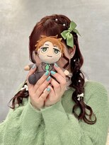 銀座でできるヘアメ/編みたらしひつじヘア