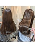髪質改善トリートメント艶髪ストレートヘア20代30代40代