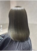ブリーチなし　オリーブグレージュ　赤み消しカラー［kenta］