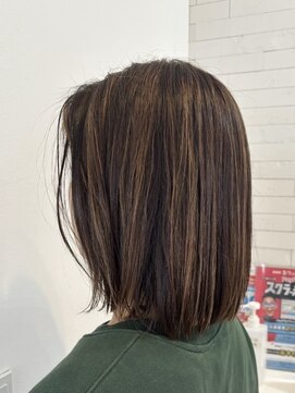 ヘアーサロン リーベ 清瀬店(Hair Salon Liebe) ハイライト、レイヤーボブ