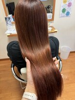 サロウィン 岡山店(SALOWIN)&nbsp;★美髪イメチェンモテ髪オレンジカラー大人ガーリー髪質改善