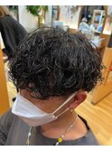 波巻きスパイラルパーマ刈り上げmen'sツーブロ札幌西区美容室