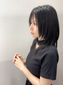 サロウィン 大宮Crest店(SALOWIN) ◯韓国ヘア レイヤーカット 黒髪 ロング 縮毛矯正 髪質改善