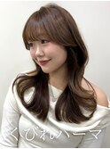 コテ巻き風パーマ /韓国風パーマ/デジタルパーマ/レイヤーカット