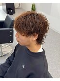マッシュウルフツイストスパイラルパーマ