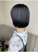 あごラインの内巻きボブ
