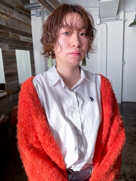 ヘアークラフト(Hair Craft) ナチュラルパーマ×マッシュショート/岡山/ベージュカラー