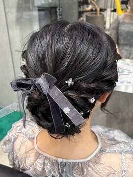 ラック(LUCK) ヘアセット/船橋/くすみベージュ/細めハイライト