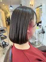 クッキー ヘアーアンドメイク(COOKIE Hair&Make)&nbsp;【COOKIE】重めボブ×アクセサリーカラー