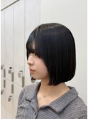 大人可愛いタッセルボブ韓国風くびれボブ大人ボブバッサリカット