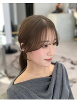シェス 梅田茶屋町(shes)&nbsp;顔周りカット×ベージュカラー/アリサ