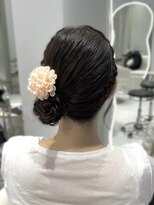 エクララ(eclala)&nbsp;サイドお団子 浴衣ヘア 夏祭りヘア お呼ばれヘア