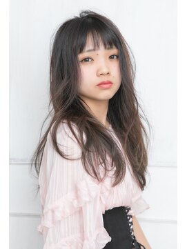 モカ ヘアーデザイン(moca HAIR DESIGN) スモーキーなグラデーションカラーのロング