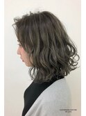 アッシュグレージュ☆低音デジタルパーマ