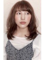 フォレット(foret) 小顔ふんわりくびれミディアッシュベージュ