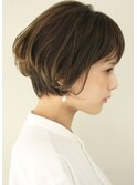 ふんわり丸みショートボブ