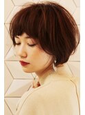ふんわりショートボブ 軽やか手ぐしヘア