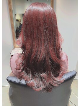 エニー 栄(Any) ツヤ感ラズベリー♪韓国風大人ロングレイヤー