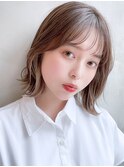 外はねレイヤーボブ_ミニウルフテラコッタくすみブルー_8561