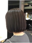 髪質改善/切りっぱなしボブ/美髪/30代40代/［人形町］