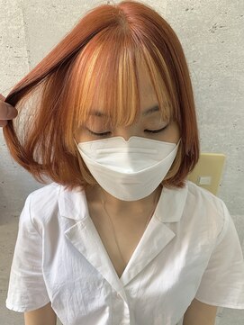 トムキャット(TOM CAT) フェイスフレーミング　ケアブリーチ　イエロー　オレンジ