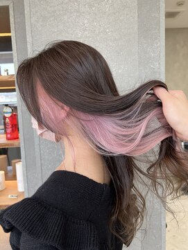 ロンド 表参道店(Lond) 【Lond表参道倉崎涼】ピンクインナーカラーが可愛い！