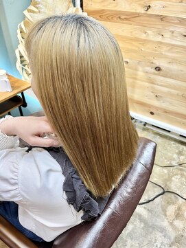 サモン(Samon) 複数回ブリーチ×美髪ストレート