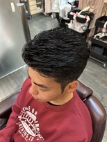 銀座マツナガ 浅草店 王道☆アイロンパーマオールバックツーブロックショート