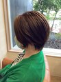 ビズヘアー マシェリ(bisou hair macherie) アイロン・コテなしでも丸みが出るように切ってます