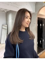 ローレン(LOREN)&nbsp;グレージュカラーミルクティーカラーインナーカラーダブルカラー