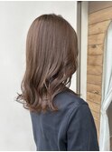 透明感のあるアッシュカラー