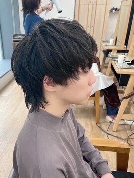 ネオリーブ クーロ メゾン 横浜(Neolive curro Maison) 韓国マッシュ×ウルフカット[メンズ]