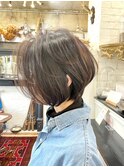 大人可愛いショートボブボリュームアップ30代40代50代