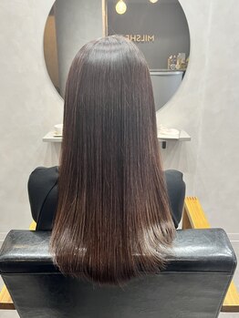 ミルシェ(MILSHE)の写真/【豊中/岡町】何年先も美しくあり続けたい大人女性の為に、厳選したTRで思わず触りたくなるサラ艶髪を実現