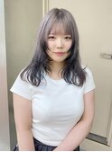 顔まわりレイヤーカット×ハイトーンカラー
